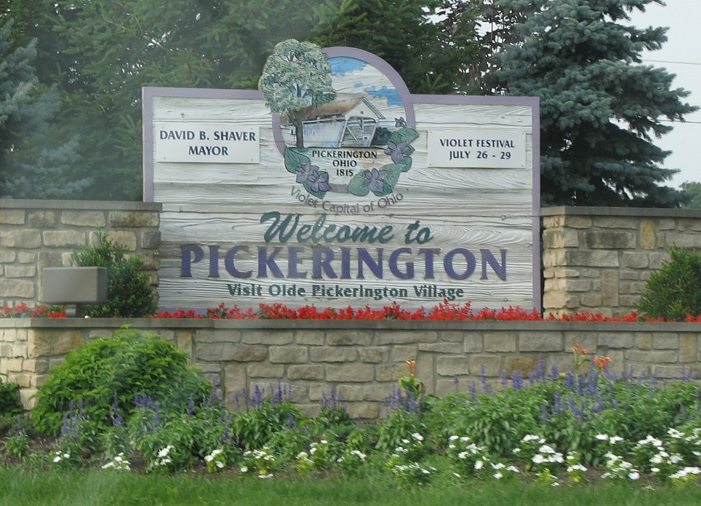 Welcome Sign Pickerington